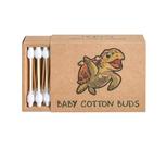 Cotonetes de Bambu Sea Turtle com Borda de Segurança para Bebês 100 unidades Cotonetes de Bambu Sea Turtle com Borda de Segurança para Bebês 100 unidades