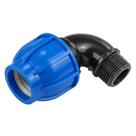 Cotovelo 90º de Compressão Rosca Macho 20 mm x 1/2" Tramontina para Mangueiras de PEAD Tramontina