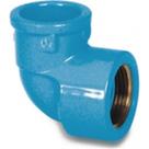 Cotovelo Azul Tigre Liso Rosca 25Mm X 3/4'' - Kit C/20 Cotovelo Azul Tigre Liso Rosca 25Mm X 3/4'' - Kit C/20