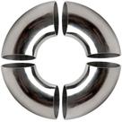 Cotovelo de escape OSIDU 90 Bend SS304 em aço inoxidável 2,5"