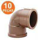 Cotovelo Joelho 90 Soldável Marrom 25mm 3/4 10 Peças