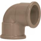 Cotovelo Marrom Amanco Liso/Liso 90''X 40Mm 11673 - Kit C/10