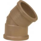 Cotovelo Marrom Tigre Liso Liso 50Mm X 45'' - Kit C/15 Cotovelo Marrom Tigre Liso Liso 50Mm X 45'' - Kit C/15