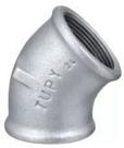 Cotovelo Metal Galvanizado 45 3/4 Polegada Tupy Tupi