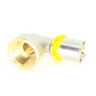 Cotovelo Para Gás Tubo Multicamada Prensar 20mm X 3/4 Fêmea