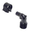 Cotovelo PEXLOCK 30803 Masculino 1/2 x 1/2 MPT Preto