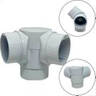 Cotovelo Triplo Articulado Tubo 2 Pol Aluminio - Branco