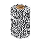 Cotton Bakers Twine Tenn Well preto e branco 200m Cotton Bakers Twine Tenn Well preto e branco 200m