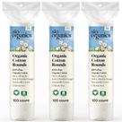Cotton Rounds Sky Organics Organics Organics 300 ct para peles sensíveis Cotton Rounds Sky Organics Organics Organics 300 ct para peles sensíveis