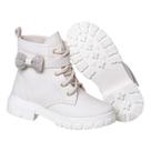 Coturno 3 em 1 Beakid Bota Infantil Menina Off White