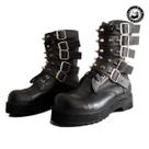 Coturno 5021 a 5 fivelas com spike vilela boots & shoes Coturno 5021 a 5 fivelas com spike vilela boots & shoes