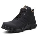 Coturno Adventure Bota Masculina Cano Medio Cadarço Biqueira Impermeável Solado Borracha Tratorado Tamanho:38Cor:Preto