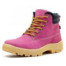 Coturno Adventure casual cano médio couro rosa Pierrô Coturno Adventure casual cano médio couro rosa Pierrô
