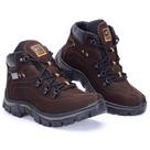 Coturno Adventure Tênis Couro Legitimo Bota Masculino Café Coturno Adventure Tênis Couro Legitimo Bota Masculino Café