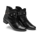 Coturno Bota Botina Social Feminino Casual de Alta Qualidade Cano Curto