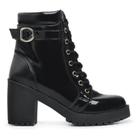 Coturno Bota Botinha Feminina Sola Trotorada Estilo Blogueira
