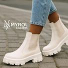 Coturno Bota Chelsea Tratorada Off White