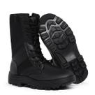 Coturno Bota Militar Cano Médio Preta e Camuflada Fechamento em Zíper Confortável e Resistente Coturno Bota Militar Cano Médio Preta e Camuflada Fechamento em Zíper Confortável e Resistente