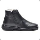 Coturno Cano Curto Bota Masculina Em Couro Estilo Cla-Cle