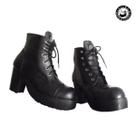 Coturno feminino 5021 b com salto