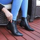 Coturno Feminino Bico Fino Dina Mirtz