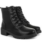 Coturno Feminino Bota Tratorada Salto Baixo Confortável