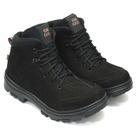 Coturno Feminino Original GM GOD C.A bico PVC REF: 02 NOBUCK
