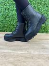 Coturno Feminino Tratorado Confortável Bota Plataforma Coturno Militar Coturno Feminino Tratorado Confortável Bota Plataforma Coturno Militar