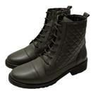Coturno Flex Matelassê Couro de Carneiro Verde Militar Coturno Flex Matelassê Couro de Carneiro Verde Militar