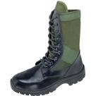 Coturno Force Militar Selva Couro E Lona Alta Resistência Profissional Tamanho: 36Cor:Verde