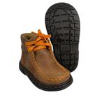 Coturno Infantil Destroyer Caminhos Da Roça Couro Caramelo Laranja Ref. KI391