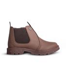 Coturno Infantil Menino Kidy Walk Marrom Jeca Chelsea Bota Cano Curto Confortável Leve Anatômico -
