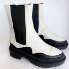 Coturno Maisa Off White/Preto Dona Be