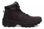 Coturno Masculino Adventure Cano Médio Tratorado Confortável Preto ou Café Ideal Para Trilha, Trabalho e Uso Diário