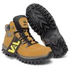 Coturno Masculino Adventure de Couro Bota Montana Premium Cor Mostarda