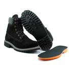 Coturno Masculino Bota em Couro Produto de Alta Qualidade Cor Preto