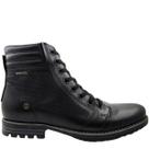 Coturno Masculino Casual em Couro Zíper Lateral Pegada Action 180748