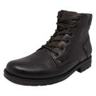 Coturno Masculino Confortavel Couro Solado Tratorado Pegada