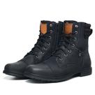 Coturno Masculino Couro Azul Marinho Sola de Borracha Mod.8500
