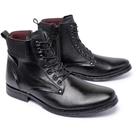 Coturno Masculino Couro Conforto Linha Premium Cor Preto