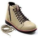 Coturno Masculino Couro Macio Estilo Antiderrapante Conforto