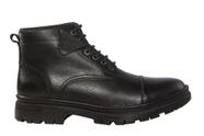 COTURNO MASCULINO EM COURO HUNTER SMOKY PRETO - Cód: 37890