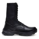 Coturno Masculino feminino vigia segurança leve preto couro legitimo natural resistente promoção