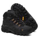 Coturno Masculino Kansas Bota Militar com CA Adventure em Couro Original - Via Livre