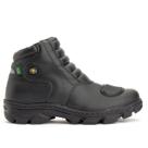 Coturno Militar Com Ziper Estilo Motoqueiro Couro Extra Leve