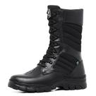 Coturno Militar Masculino Detalhe Matelassê Solado Borracha Antiderrapante Palmilha Macia em Gel
