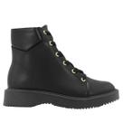 Coturno Moleca Napa Floather Solado Tratorado Feminino Preto