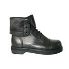 Coturno Vilela Boots Cano Virado Preto Couro Legítimo Versatilidade, Estilo e Durabilidade