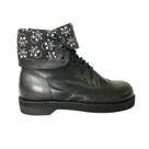 Coturno Vilela Boots Cano Virado Preto Couro Legítimo Versatilidade, Estilo e Durabilidade