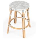 Counter Stool Butler Specialty Company Tobias Rattan branco/cinza
